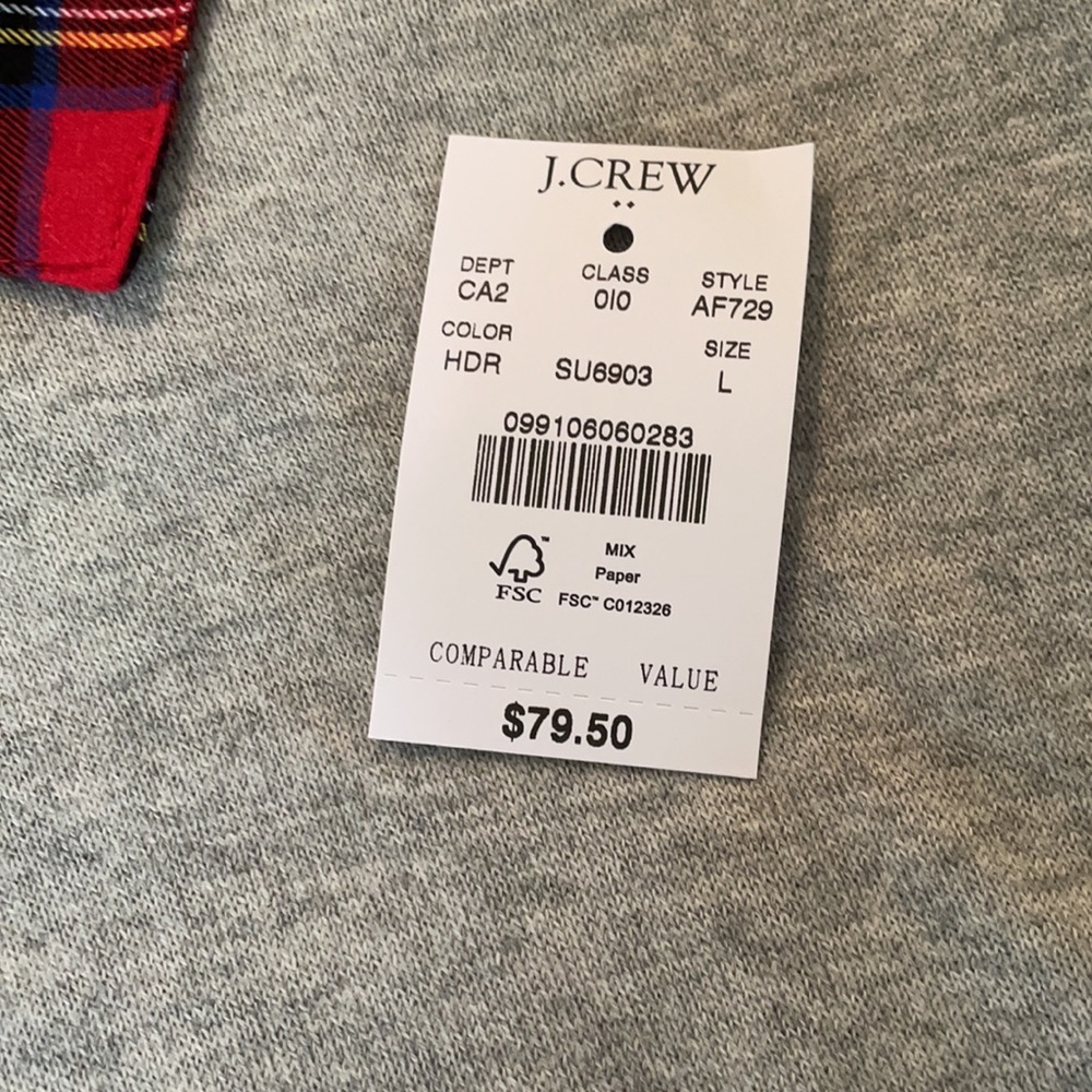 J. Crew Knit with Plaid - Picture 4 of 6